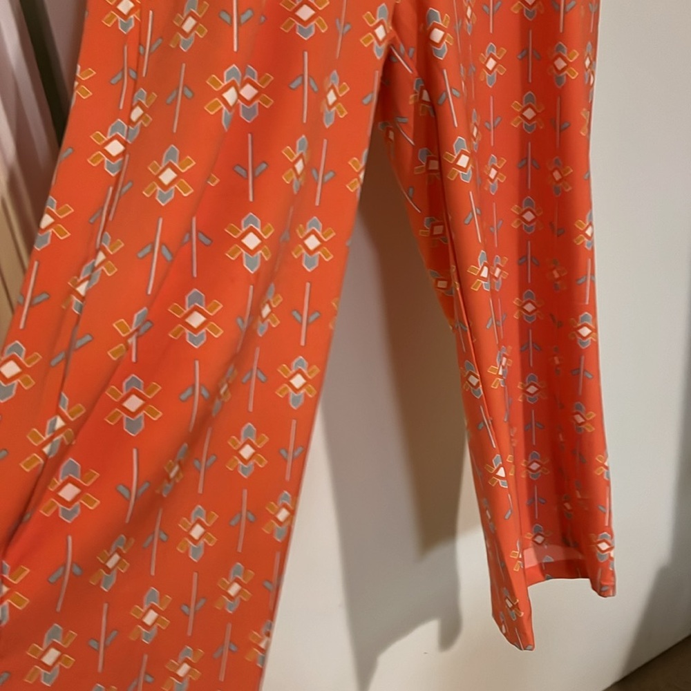 Coral Patterned, Full Length Romper - image 3